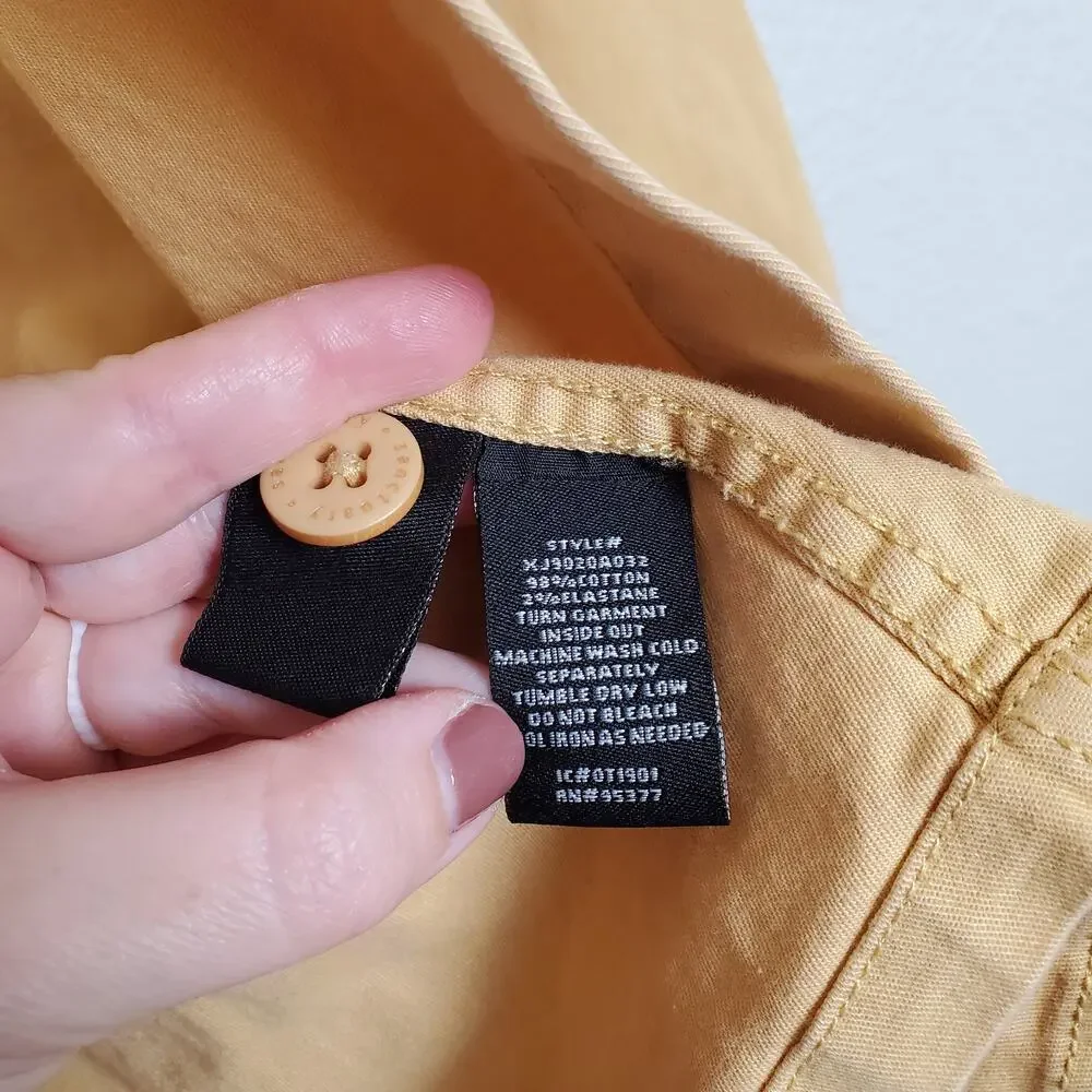 Sanctuary Jacket Womens Large Button Front Barn Chore Coat Canvas Pockets Button_4